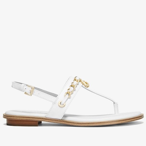 MICHAEL KORS ELSA LEATHER SANDAL 6 - Picture 4 of 10